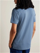 G/FORE - Slim-Fit Logo-Embossed Tech-Piqué Golf Polo Shirt - Blue