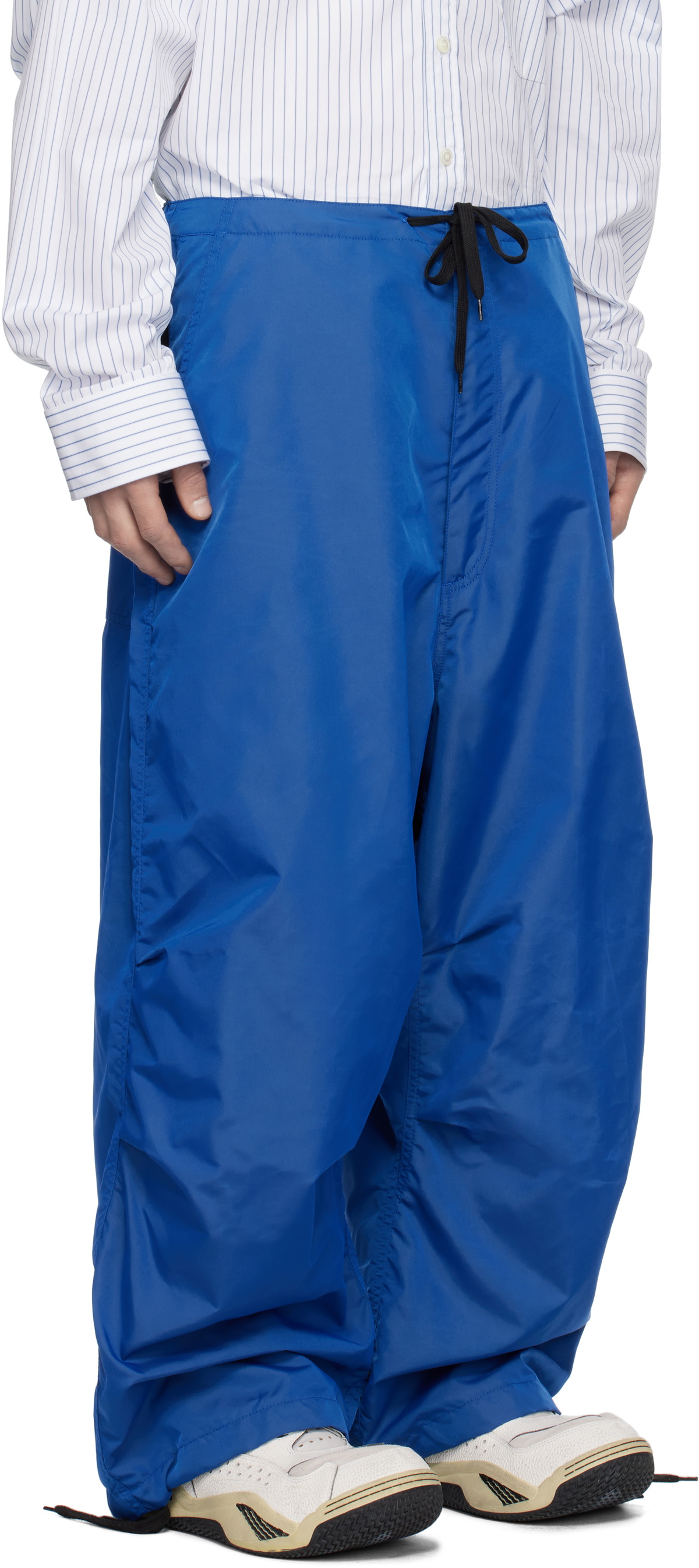 Hed Mayner Blue Reebok Edition Satin Track Pants Hed Mayner