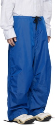Hed Mayner Blue Reebok Edition Satin Track Pants