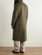 Our Legacy - Robe Melton Wool-Blend Overcoat - Green