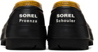 Proenza Schouler Yellow & Black SOREL Edition Caribou Slip-on Loafers