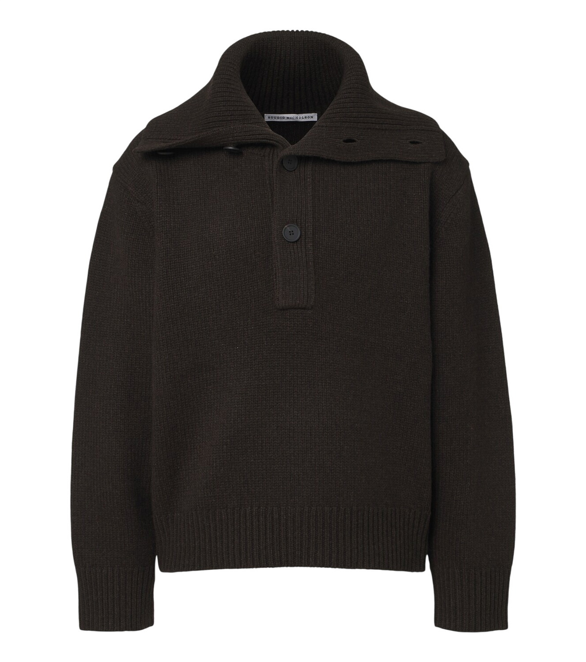   205 W39NYC ブラック タートルネック M Calvin Klein 205W39NYC Black and Red Reverse Sweater Calvin Klein