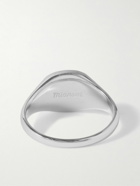 Miansai - Olympus Silver and Enamel Signet Ring - Silver