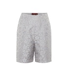 AlexaChung - High-rise jacquard shorts