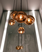 Tom Dixon Studio Void Pendant Mini Copper LED CB-CCC Brown Mens Home deco