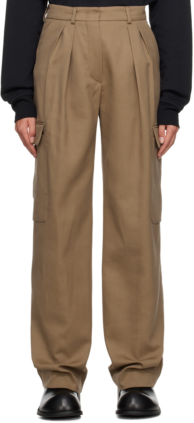 Sportmax 'Gebe' Beige Cotton Pants Women