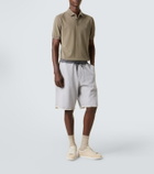 Brunello Cucinelli Logo cotton piqué polo shirt