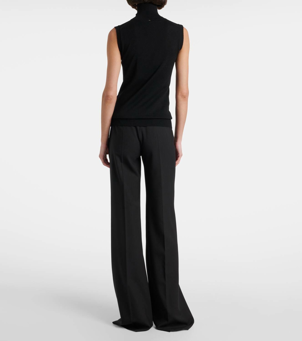 Sportmax Vertigo knitted virgin wool top