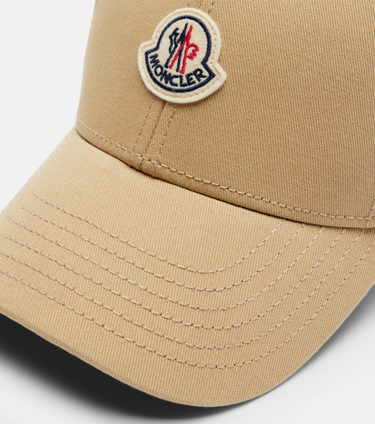 Moncler Logo cotton gabardine baseball cap