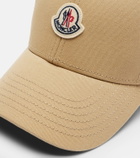 Moncler Logo cotton gabardine baseball cap
