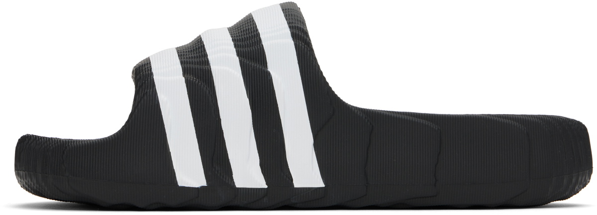 adidas Originals Black Adilette 22 Pool Slides