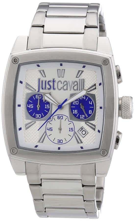 Just Cavalli Pulp Silver Dial Mens Watch R7273583002