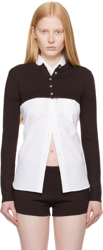 Photo: Sandy Liang Brown Chip Cardigan