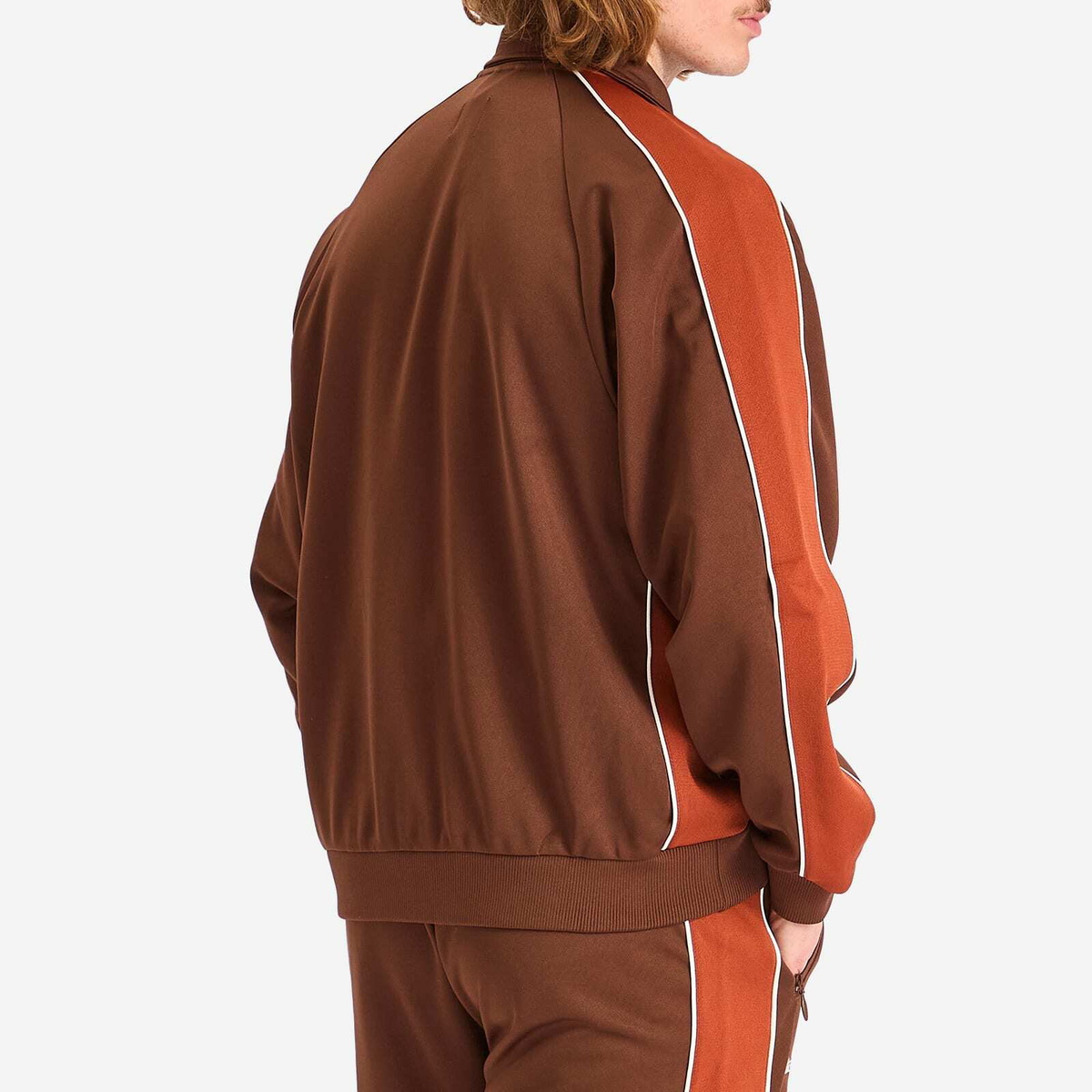 Patta Men's Tricot Track Jacket in Chestnut