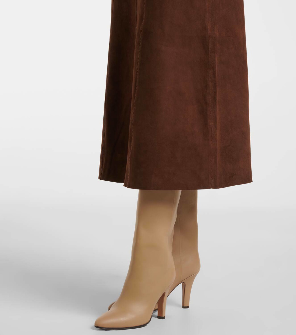 RIXO リキソー ブランド スカート Edwina suede skirt1000354 Edwina suede skirt in brown - Rixo | Mytheresa