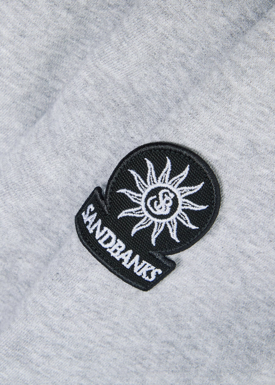Sandbanks Logo-appliquéd Hooded Cotton Sweatshirt Grey