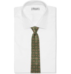 Rubinacci - 6cm Printed Silk-Twill Tie - Green