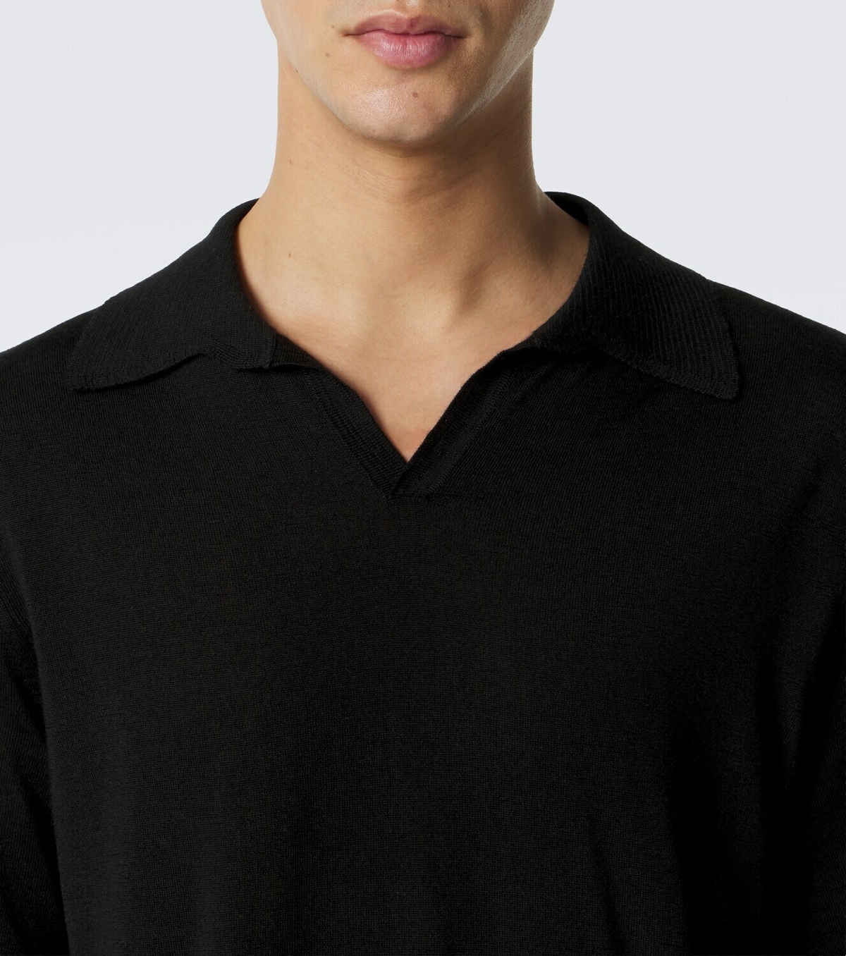 Saman Amel David cashmere and silk polo sweater