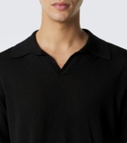 Saman Amel David cashmere and silk polo sweater