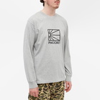 PACCBET Men's Long Sleeve Logo T-Shirt in Grey