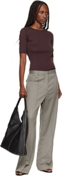 St. Agni Black Brushed Large Tote