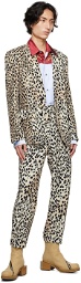 Just Cavalli Beige Leopard Blazer