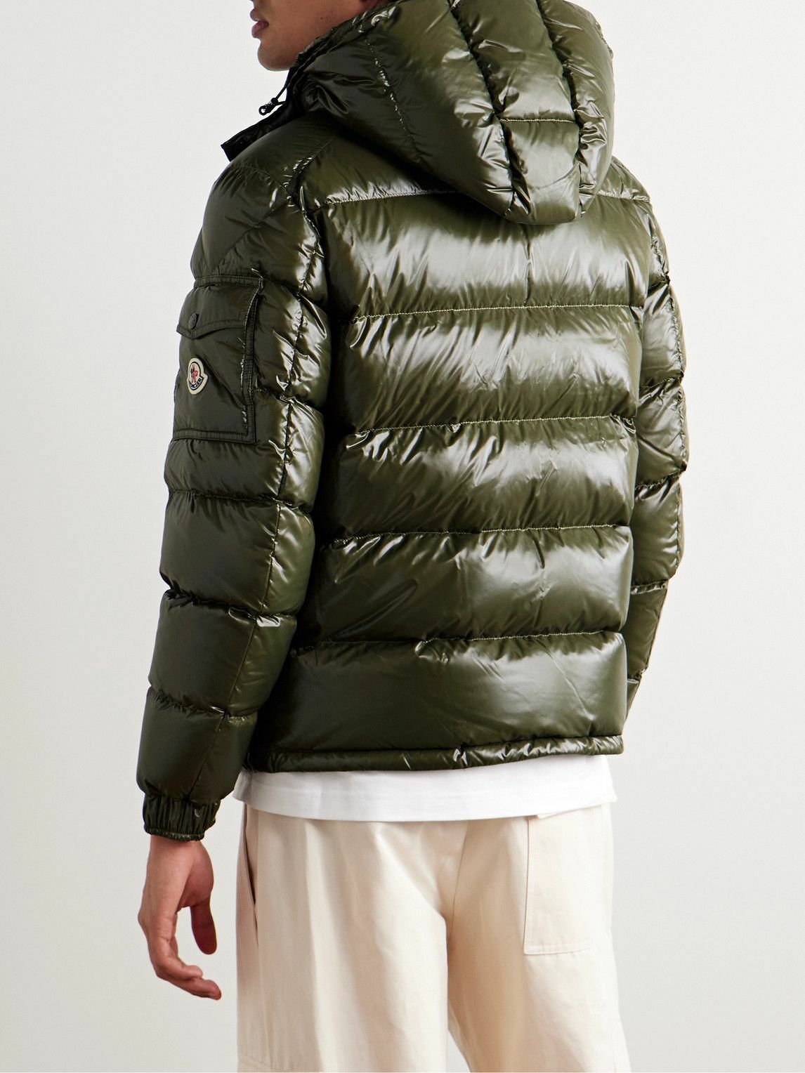 Moncler - Maya Logo-Appliquéd Quilted Nylon Hooded Down