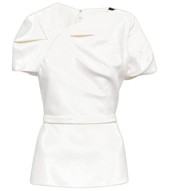 Photo: Safiyaa Peplum crêpe top