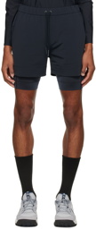 JACQUES Navy Tennis Compression Shorts