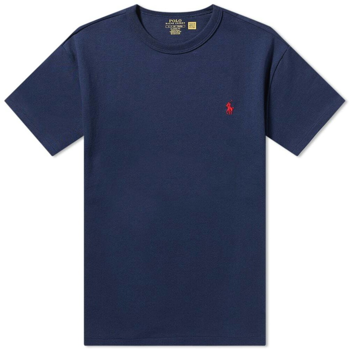 Photo: Polo Ralph Lauren Men's Heavyweight T-Shirt in Newport Navy