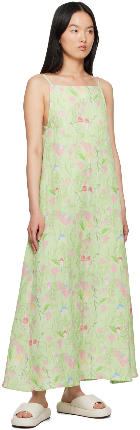 chinese dress ladies Hana La Rosa Ditsy Maxi Dress Sea Salt main image 0