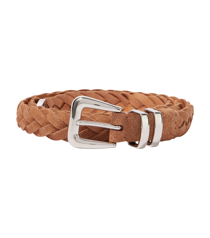 Photo: Brunello Cucinelli Braided suede belt