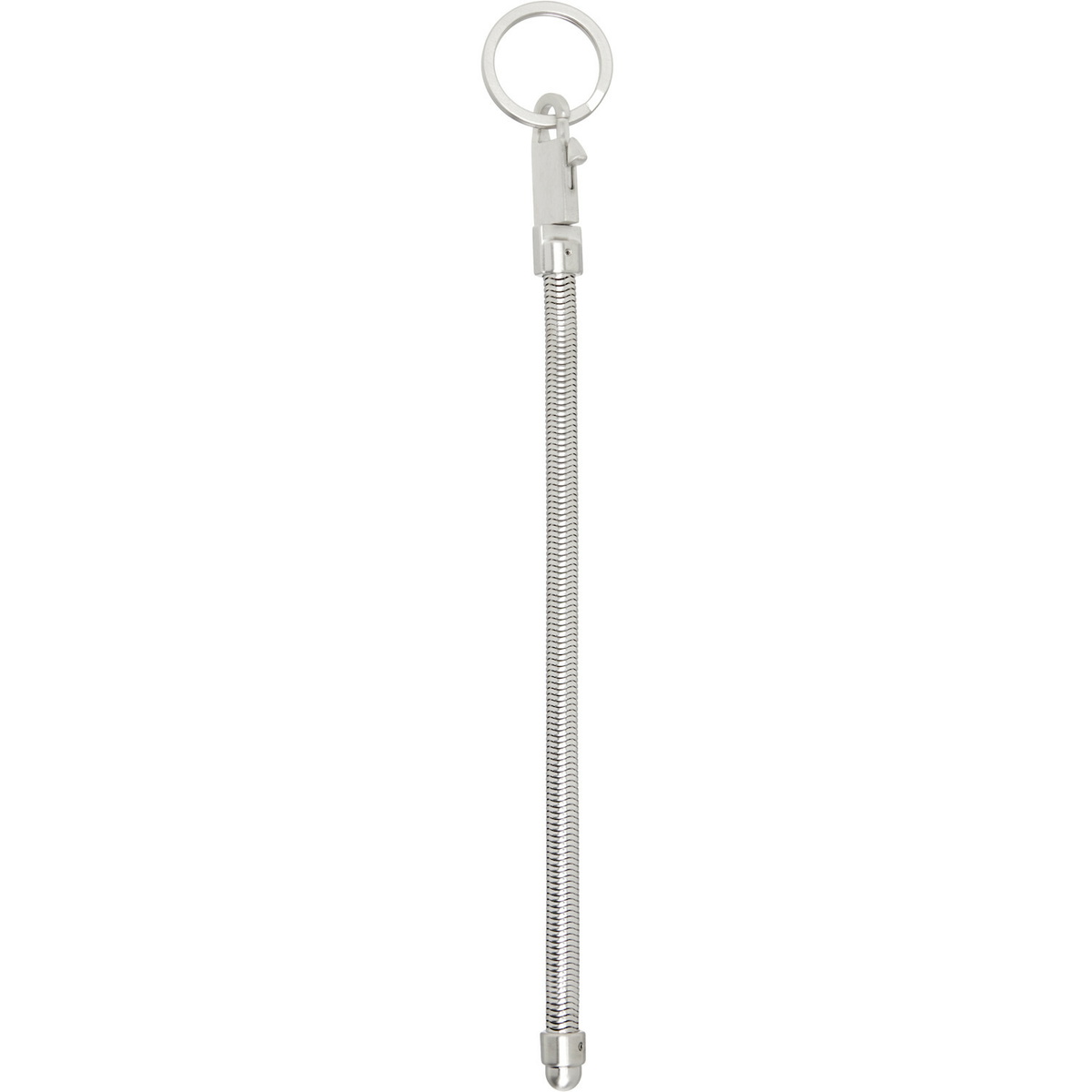Rick Owens Silver Temple Snake Keychain