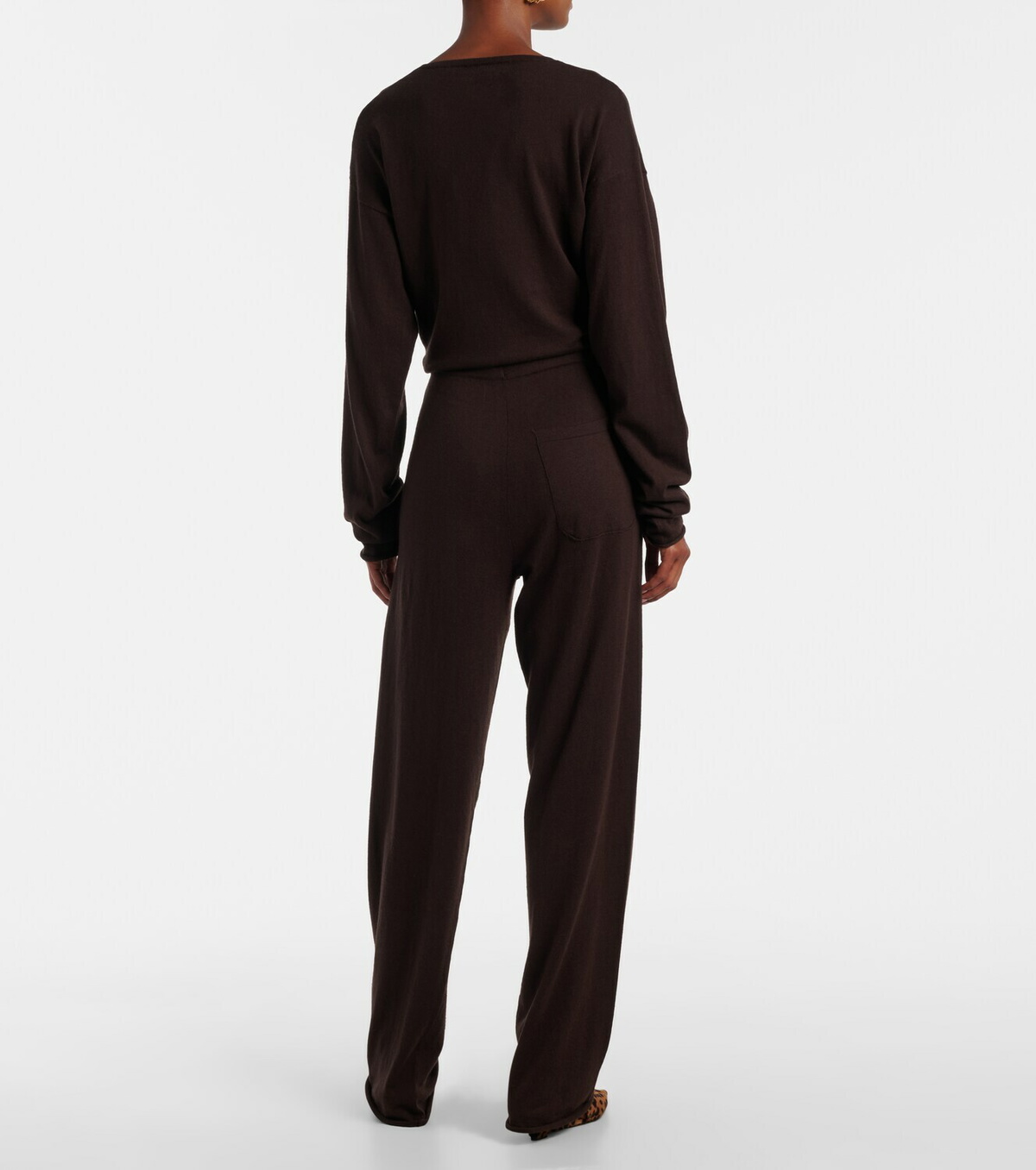 Extreme Cashmere N°353 Relax cotton-blend straight pants