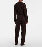 Extreme Cashmere N°353 Relax cotton-blend straight pants