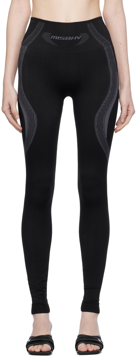 Black Monogram Leggings