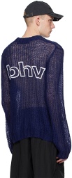 MISBHV Navy Unbrushed Sweater
