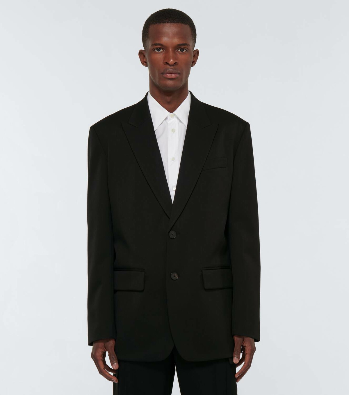 Valentino Single-breasted wool-blend blazer