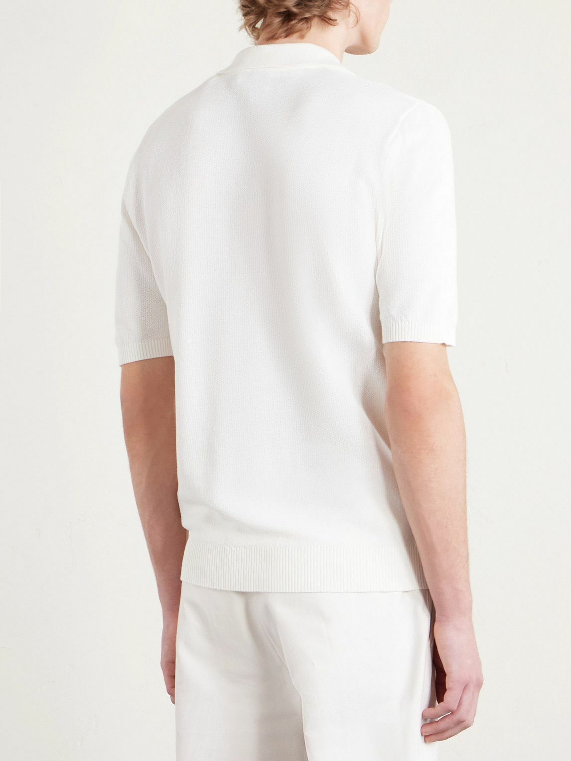 Eleventy - Cotton Polo Shirt - White