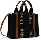 Chloé Black & Beige Small Woody Tote