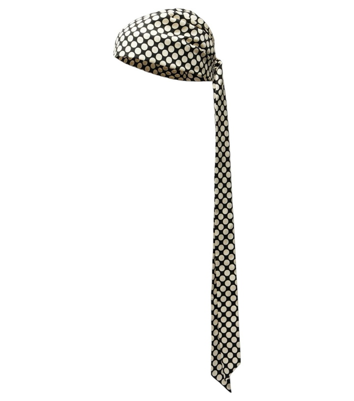 Photo: Valentino Escape polka-dot cotton and silk head wrap