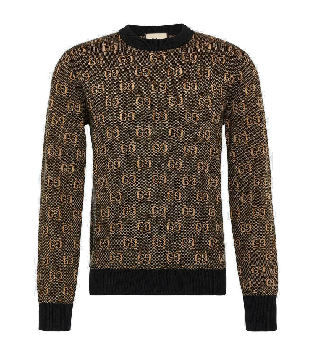 Gucci Gg Jacquard Wool Sweater Gucci