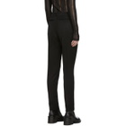 Yang Li Black Slim Exposed Zip Trousers
