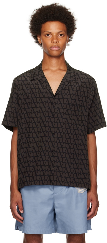 Photo: Valentino Brown & Black Iconographe Shirt