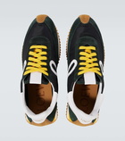 Loewe Flow Runner 2.0 suede-trimmed sneakers