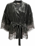 GOLDHAWK - Velvet Short Kimono