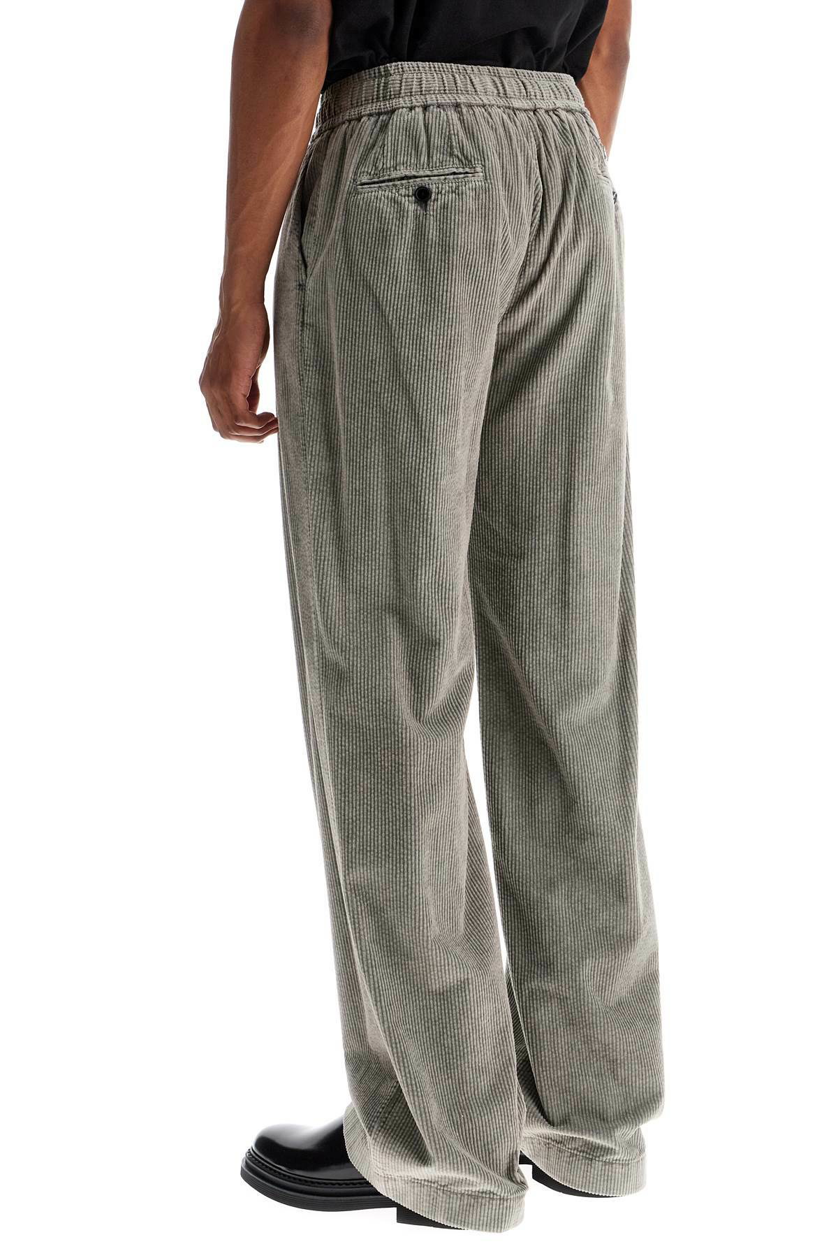 DOLCE & GABBANA corduroy drawstring pants Grey Dolce & Gabbana