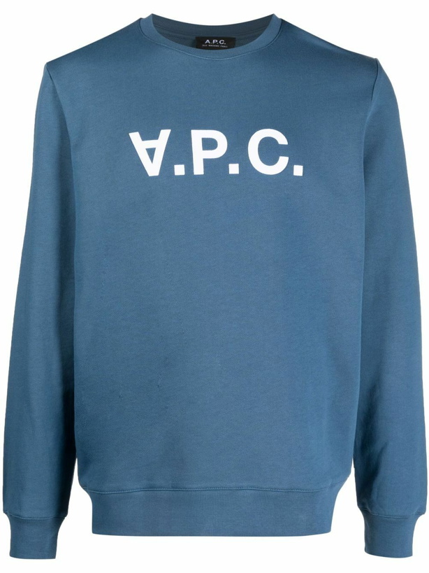 Photo: A.P.C. - Vpc Logo Organic Cotton Sweatshirt