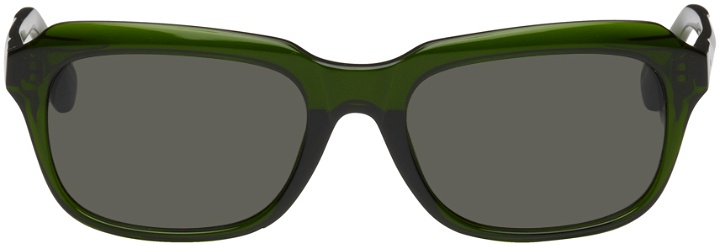 Photo: Dries Van Noten Green Linda Farrow Edition 90 C3 Sunglasses