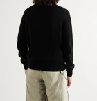 ALEXANDER MCQUEEN - Logo-Embroidered Cotton Sweater - Black